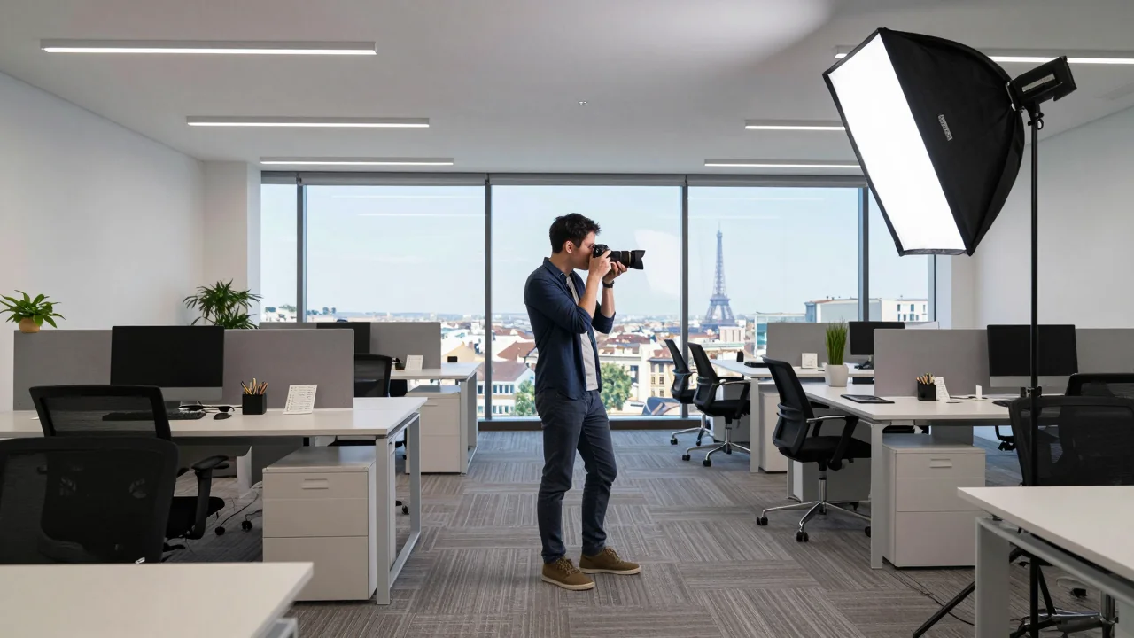 Trouvez le Meilleur Photographe d’Espace de Travail à Paris